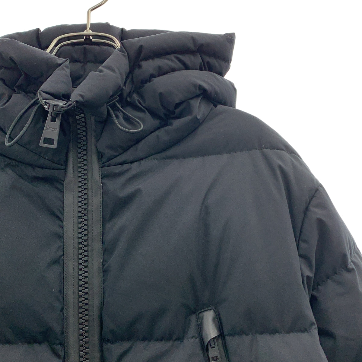 【미품】 HERNO / 헤르노 | LAMINAR GORE-TEX 라미나 고어 텍스 다운 재킷 | 38 | 블랙 | 여성