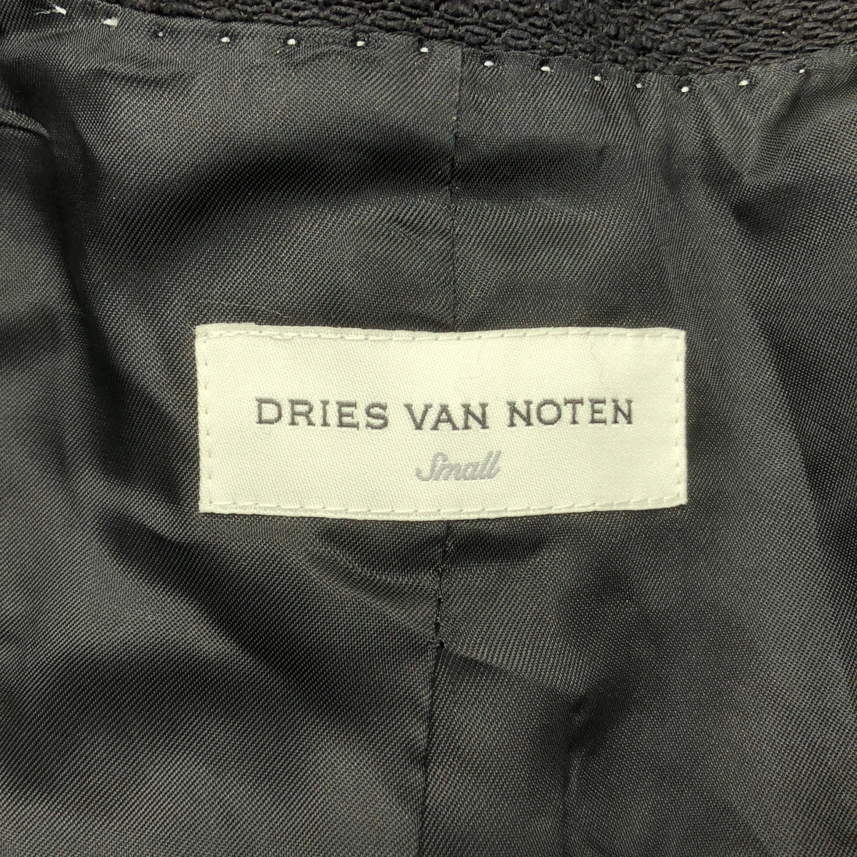 DRIES VAN NOTEN / 드리스 반 노튼 | 코튼 버튼리스 테일러드 재킷 | S | 남성