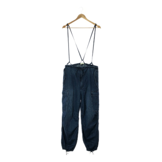 [Good Condition] GALLARDAGALANTE | 2024SS | PEAS Cargo Denim Overpants | 1 | Indigo Blue | Women's