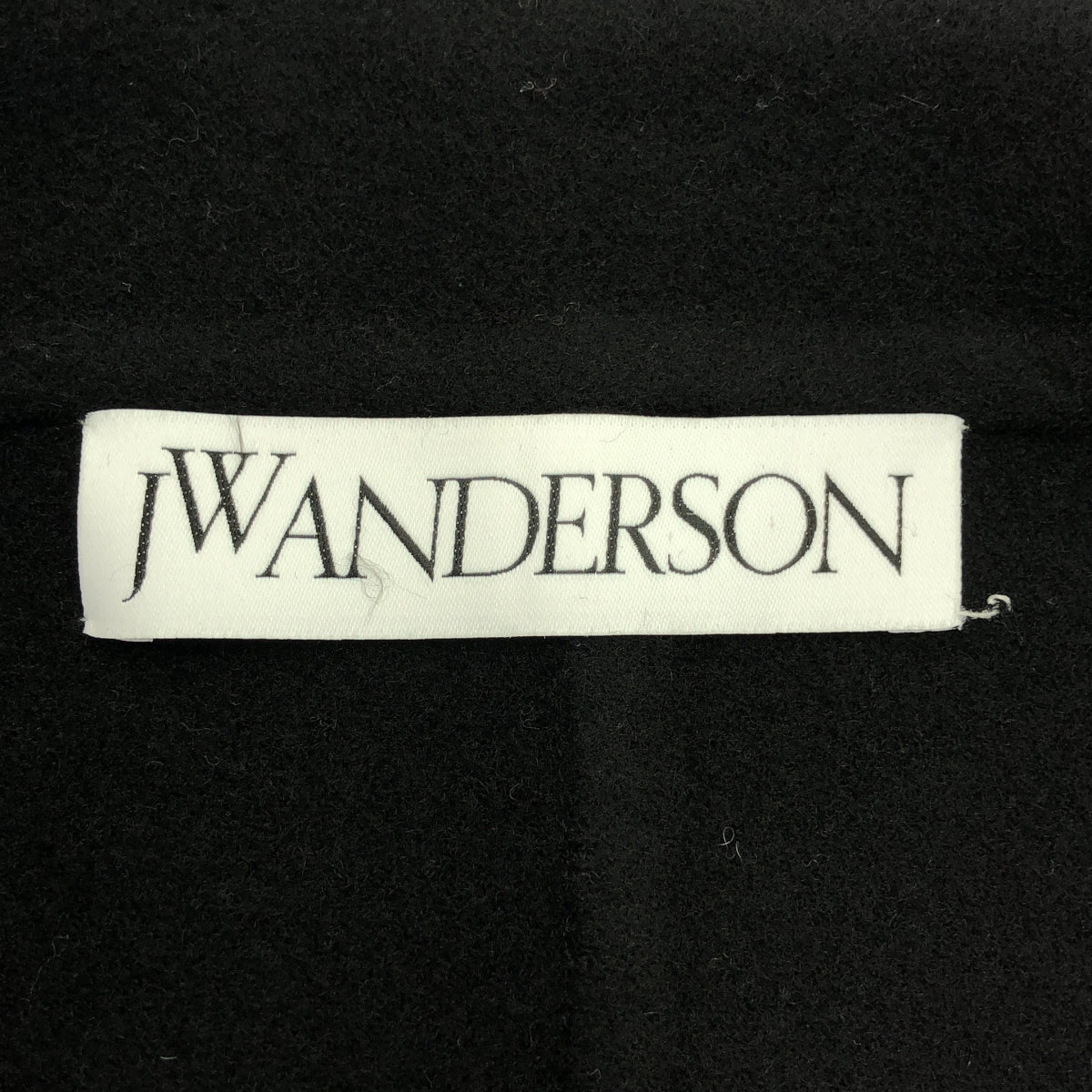 JW Anderson / ジェイダブルアンダーソン | ウール カシミヤ ベルト付き ラップコート | UK6 | ブラック | レディース