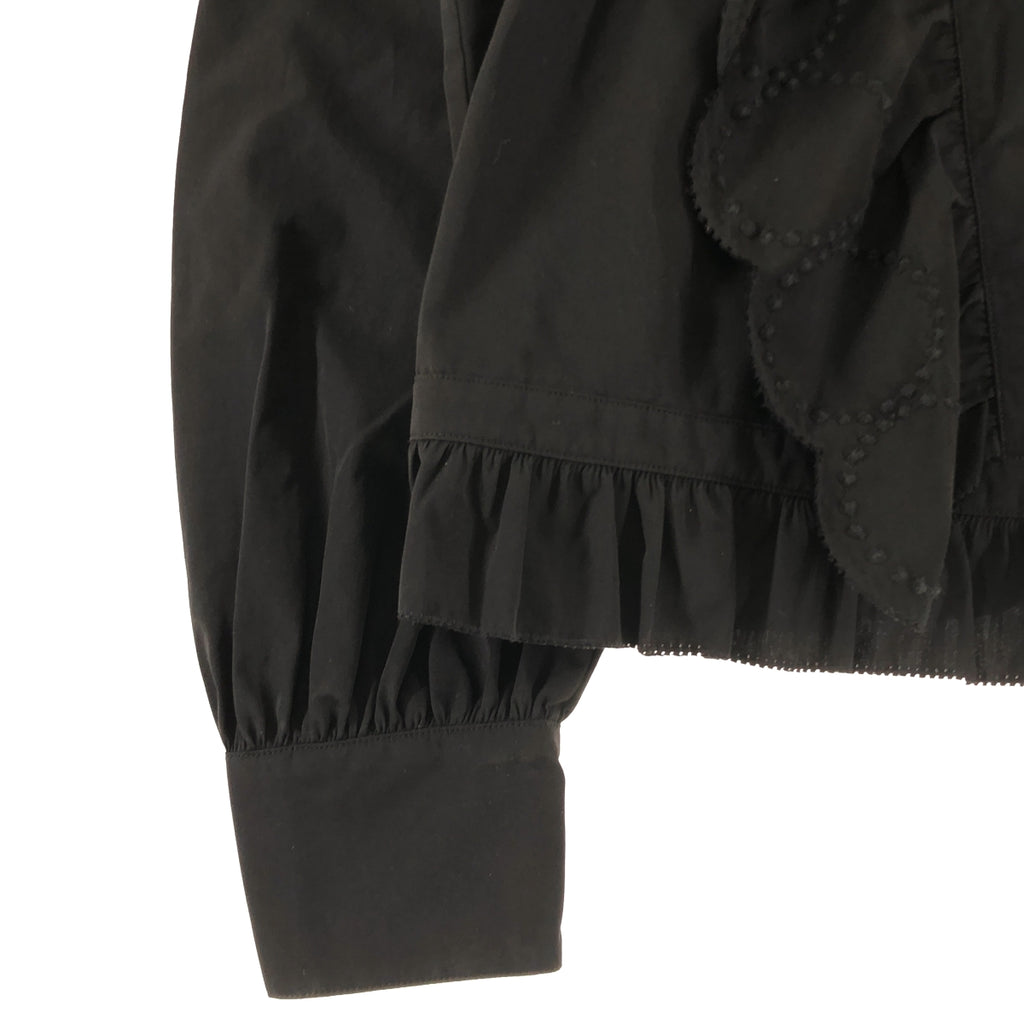 mina perhonen / ミナペルホネン | 2025AW | tambourine / タンバリン エンブロイダリー フリル ギャザースリーブ シャツ ブラウス | 40 | レディース