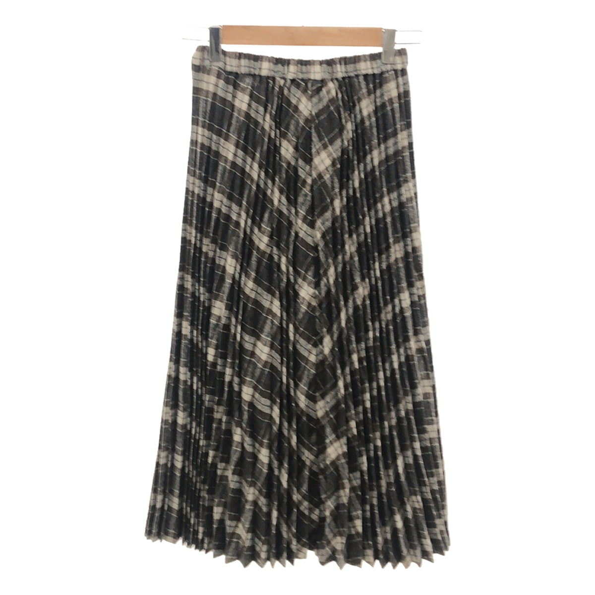 [狀況良好] 凱倫 | Ritz 格紋百褶裙 | S |灰色 |女性的