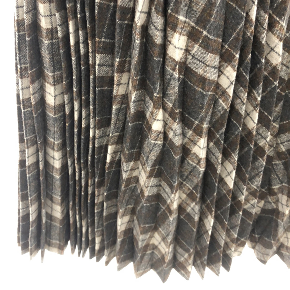 [狀況良好] 凱倫 | Ritz 格紋百褶裙 | S |灰色 |女性的