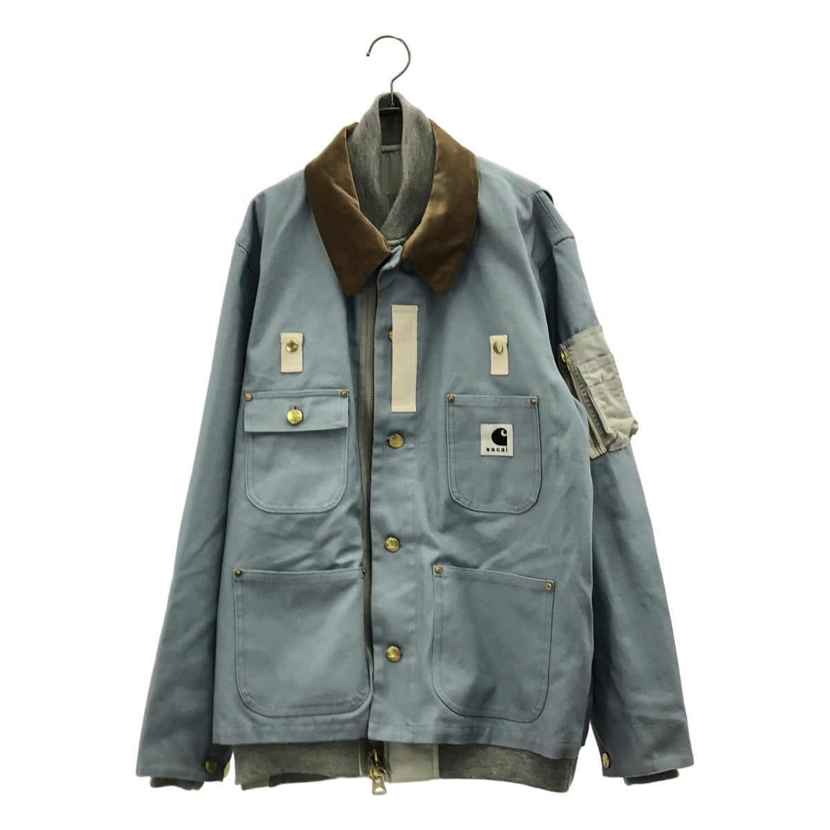 sacai / サカイ | 2023AW | ×CARHARTT WIP / Canvas MA-1 Jacket ドッキング ミシガン ジャケット | 1 | メンズ