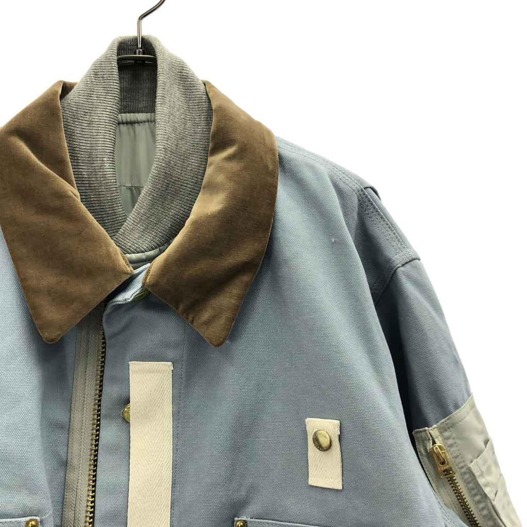 sacai / サカイ | 2023AW | ×CARHARTT WIP / Canvas MA-1 Jacket ドッキング ミシガン ジャケット | 1 | メンズ