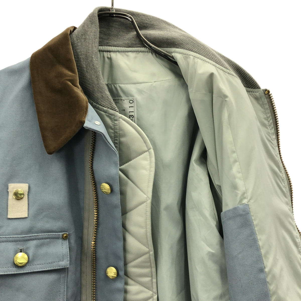 sacai / サカイ | 2023AW | ×CARHARTT WIP / Canvas MA-1 Jacket ドッキング ミシガン ジャケット | 1 | メンズ