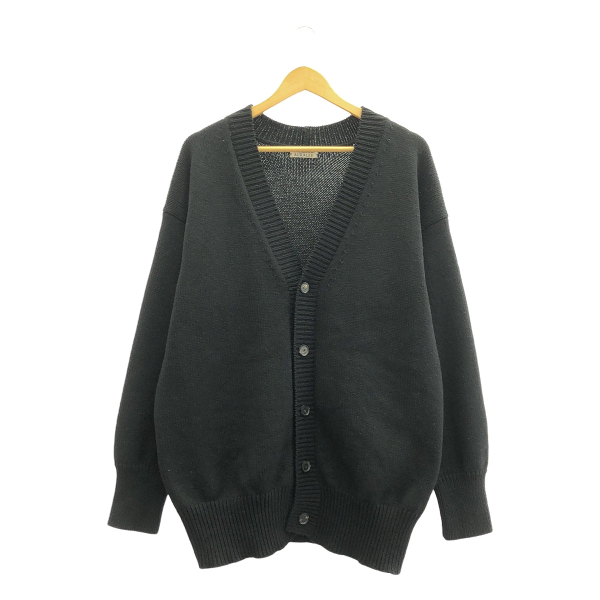 AURALEE / オーラリー | FELT WOOL YARN KNIT CARDIGAN ウールニットカーディガン | 4 | レディース