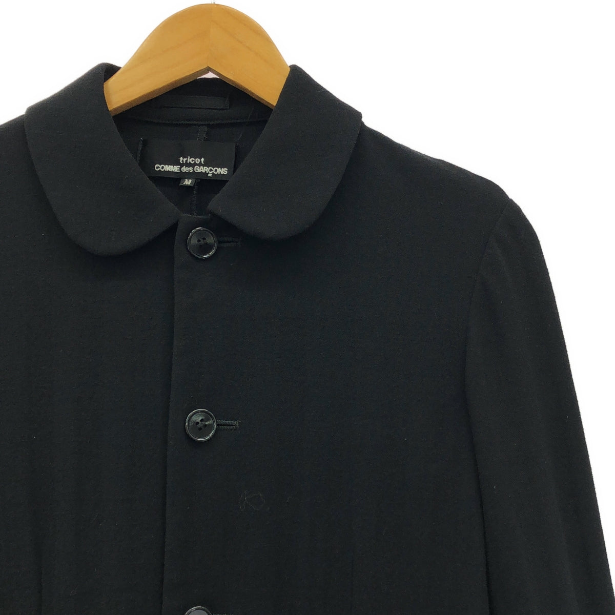 tricot COMME des GARCONS / トリココムデギャルソン | AD2000 | 別珍 ラウンドカラージャケット | M | ブラック | レディース