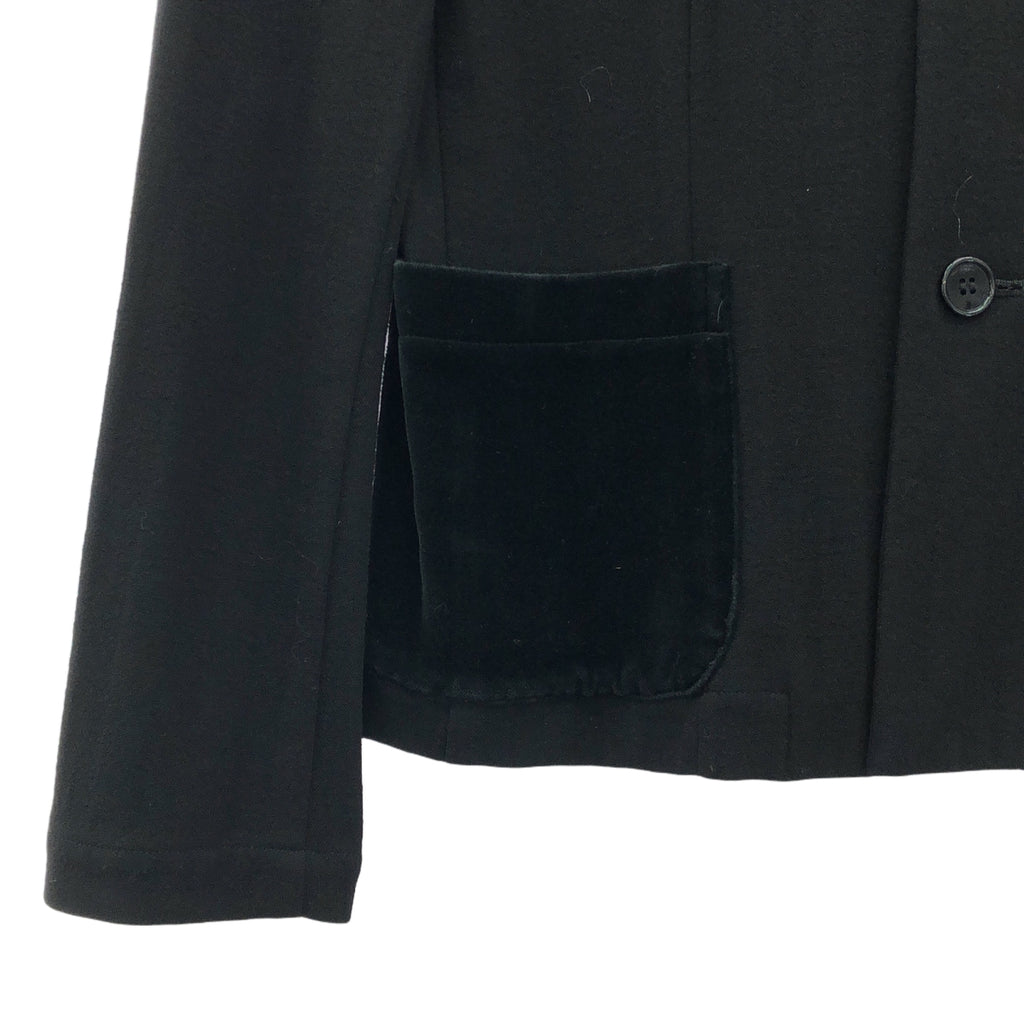 tricot COMME des GARCONS / トリココムデギャルソン | AD2000 | 別珍 ラウンドカラージャケット | M | ブラック | レディース
