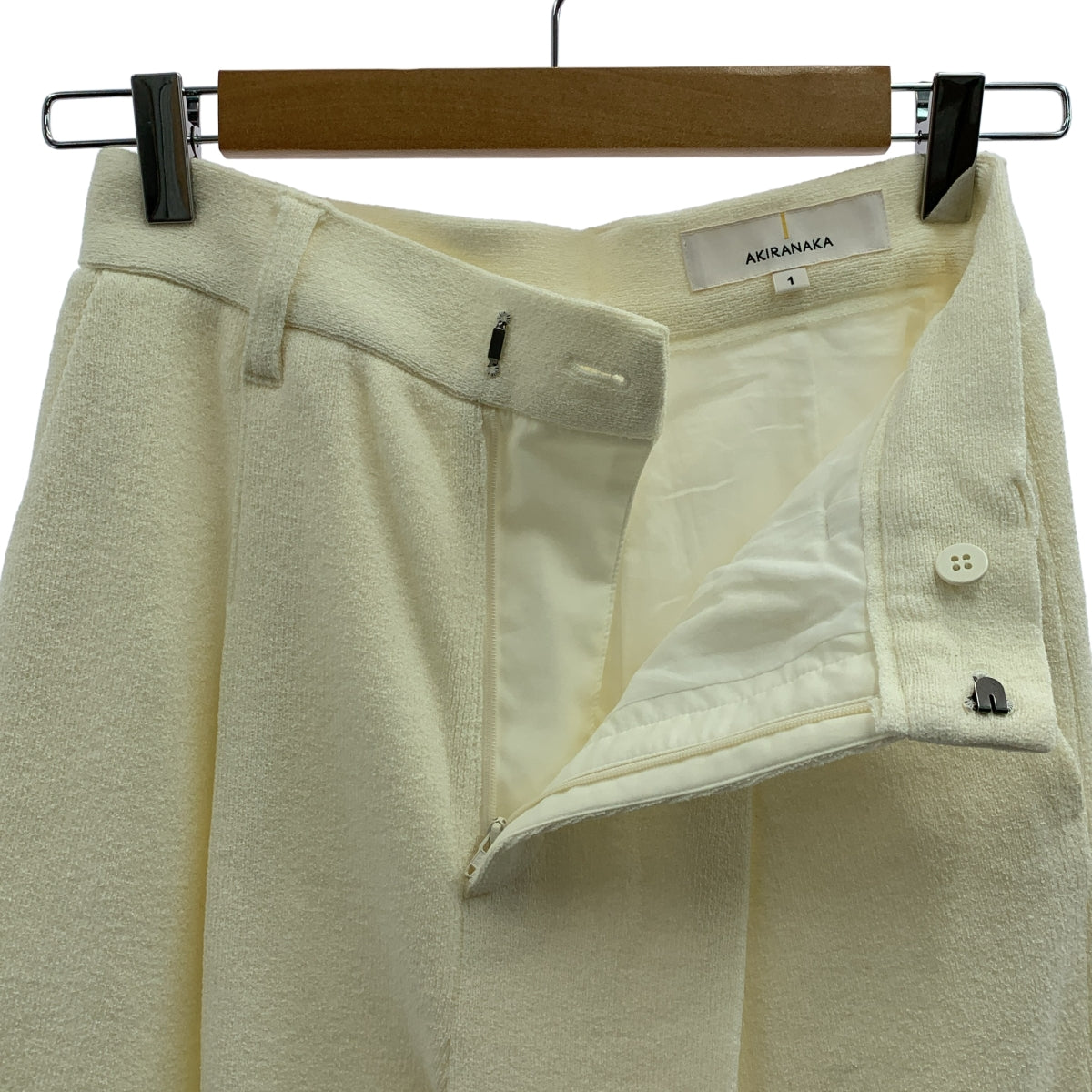 AKIRANAKA / アキラナカ | コットン ナイロン センタープリーツ パンツ | 1 | レディース