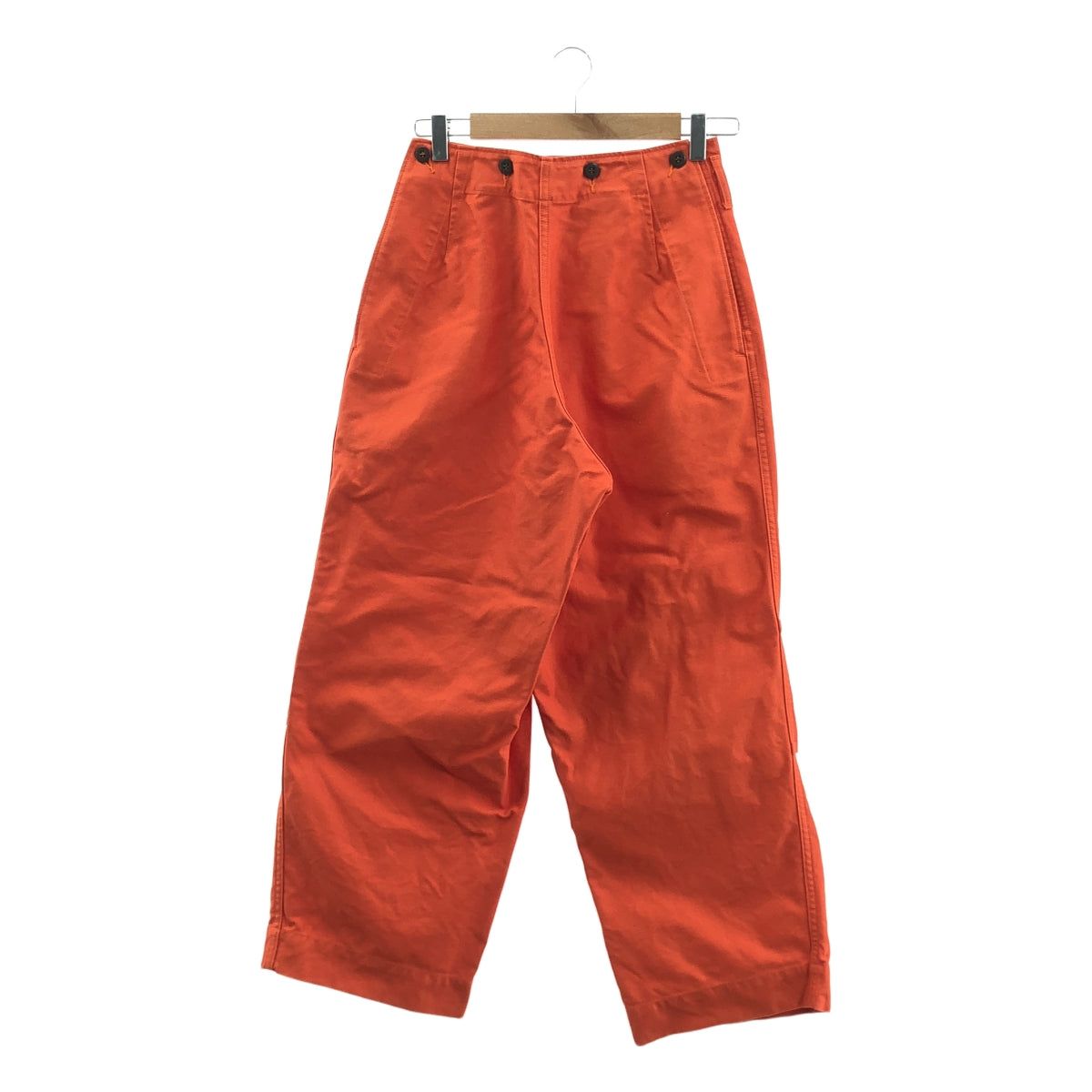 TUKI / 츠키 | MILITARY BAGGS (REVERSE) 밀리터리 버그스 백 새틴 코튼 팬츠 | 0 | 오렌지 | 남성