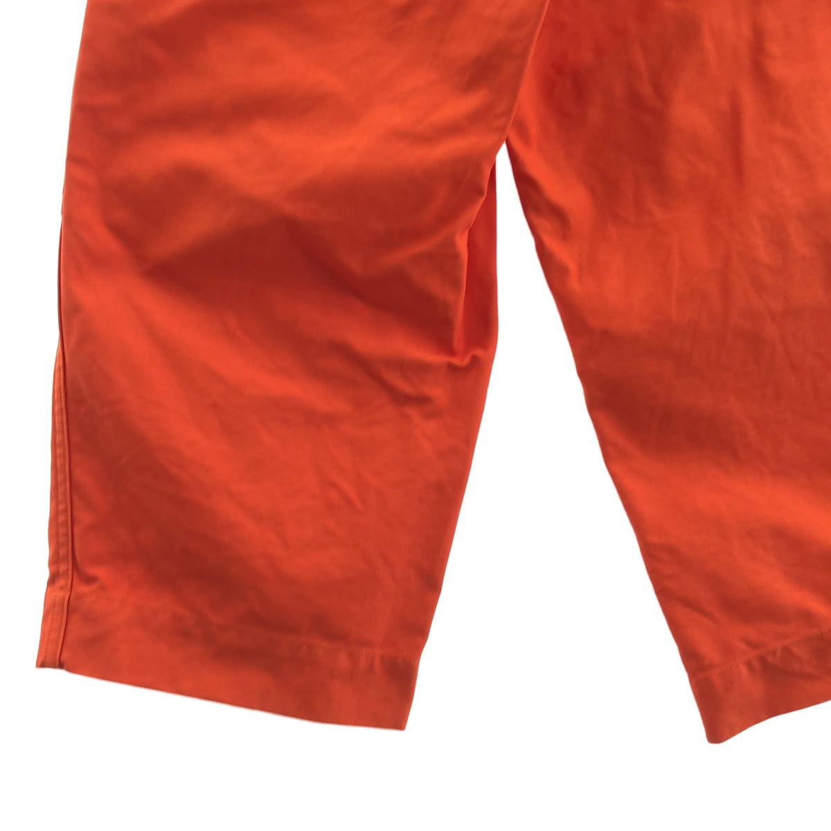 TUKI / 츠키 | MILITARY BAGGS (REVERSE) 밀리터리 버그스 백 새틴 코튼 팬츠 | 0 | 오렌지 | 남성