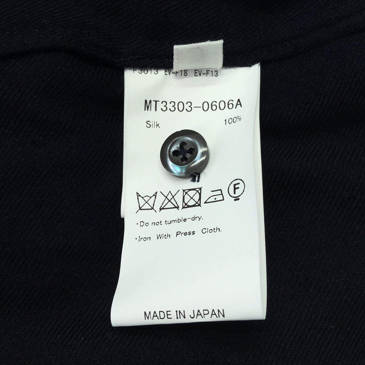 MAATEE&SONS / マーティー&サンズ | 2023AW | SILK FLANNEL OPEN COLLAR SHIRTS シルク フランネル オープンカラー シャツ | 2 | ネイビー | メンズ