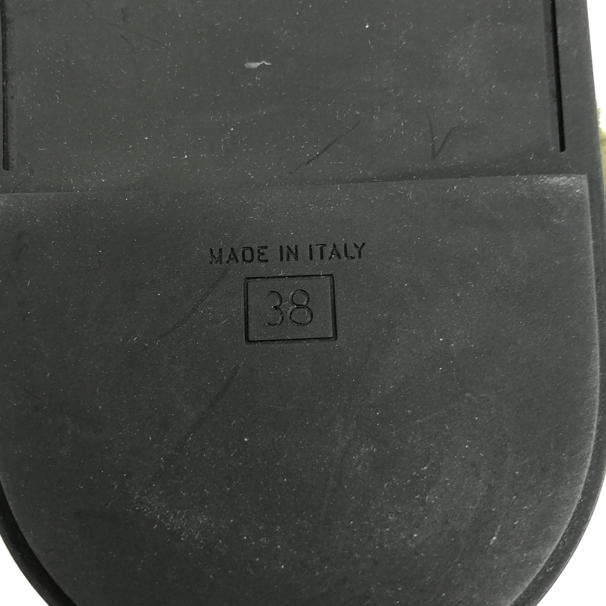 [狀況良好] 芬迪 |毛皮涼鞋 |尺寸 38 |卡其色 |女性的