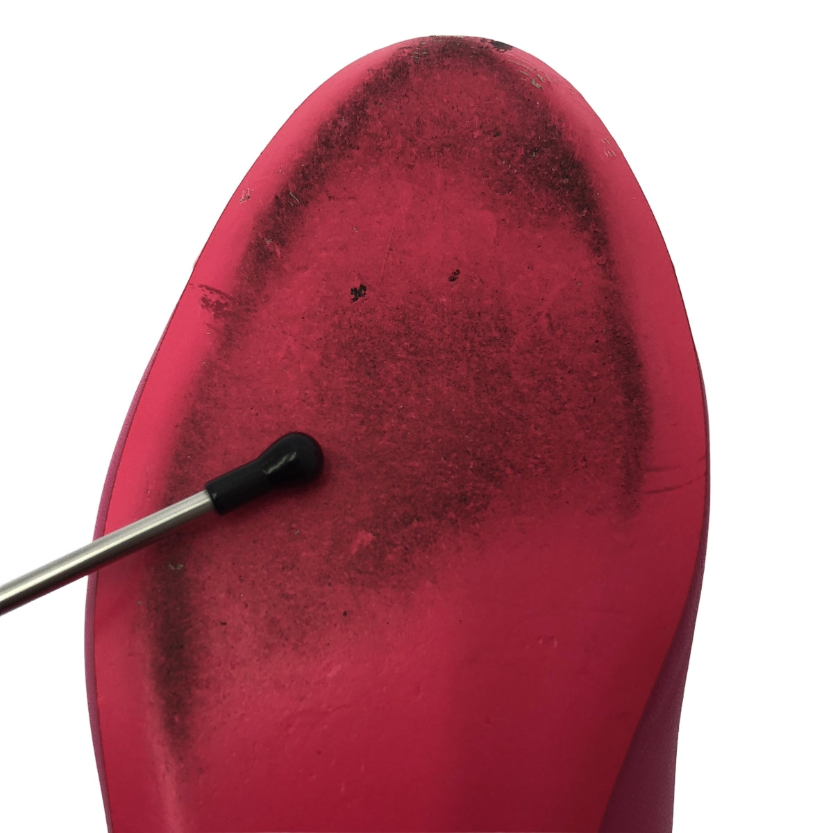 [狀況良好] 香奈兒 | 雙色皮革 Coco Mark 金屬帶平底鞋 | 38 碼 | 粉紅色 | 女款