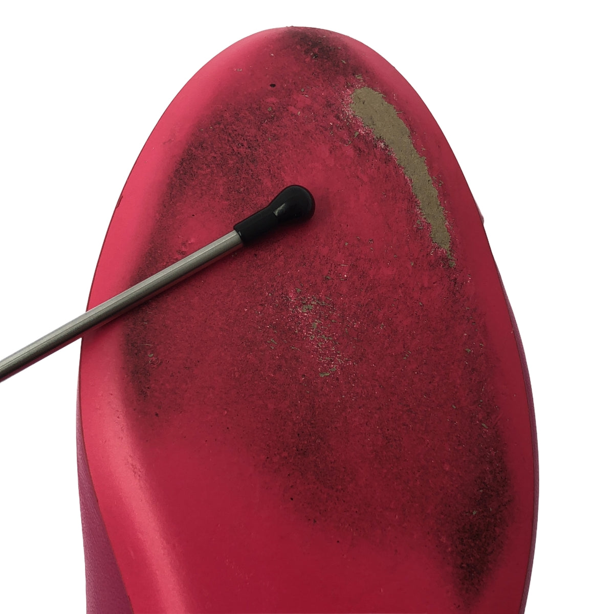 [狀況良好] 香奈兒 | 雙色皮革 Coco Mark 金屬帶平底鞋 | 38 碼 | 粉紅色 | 女款