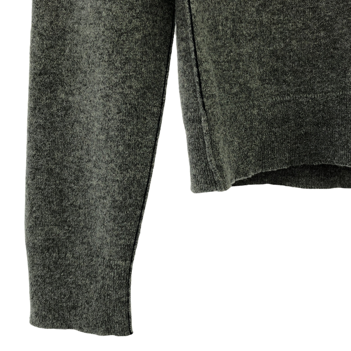 HELMUT LANG / ヘルムートラング | cashmere 100％ / カシミヤ インサイドアウト ニット プルオーバー | XS | グレー | レディース