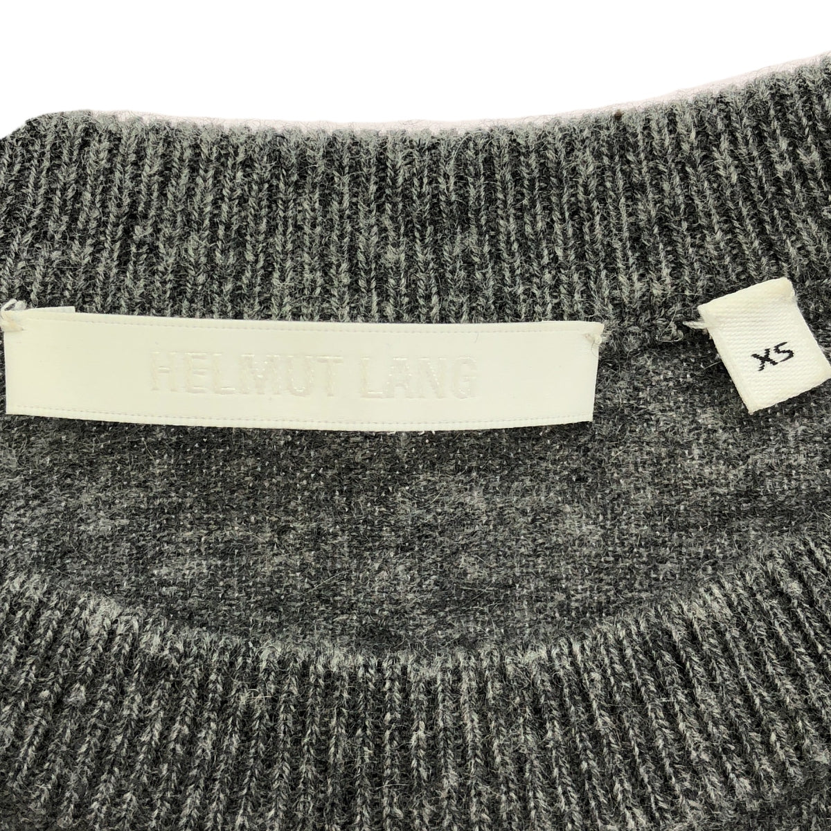 HELMUT LANG / ヘルムートラング | cashmere 100％ / カシミヤ インサイドアウト ニット プルオーバー | XS | グレー | レディース