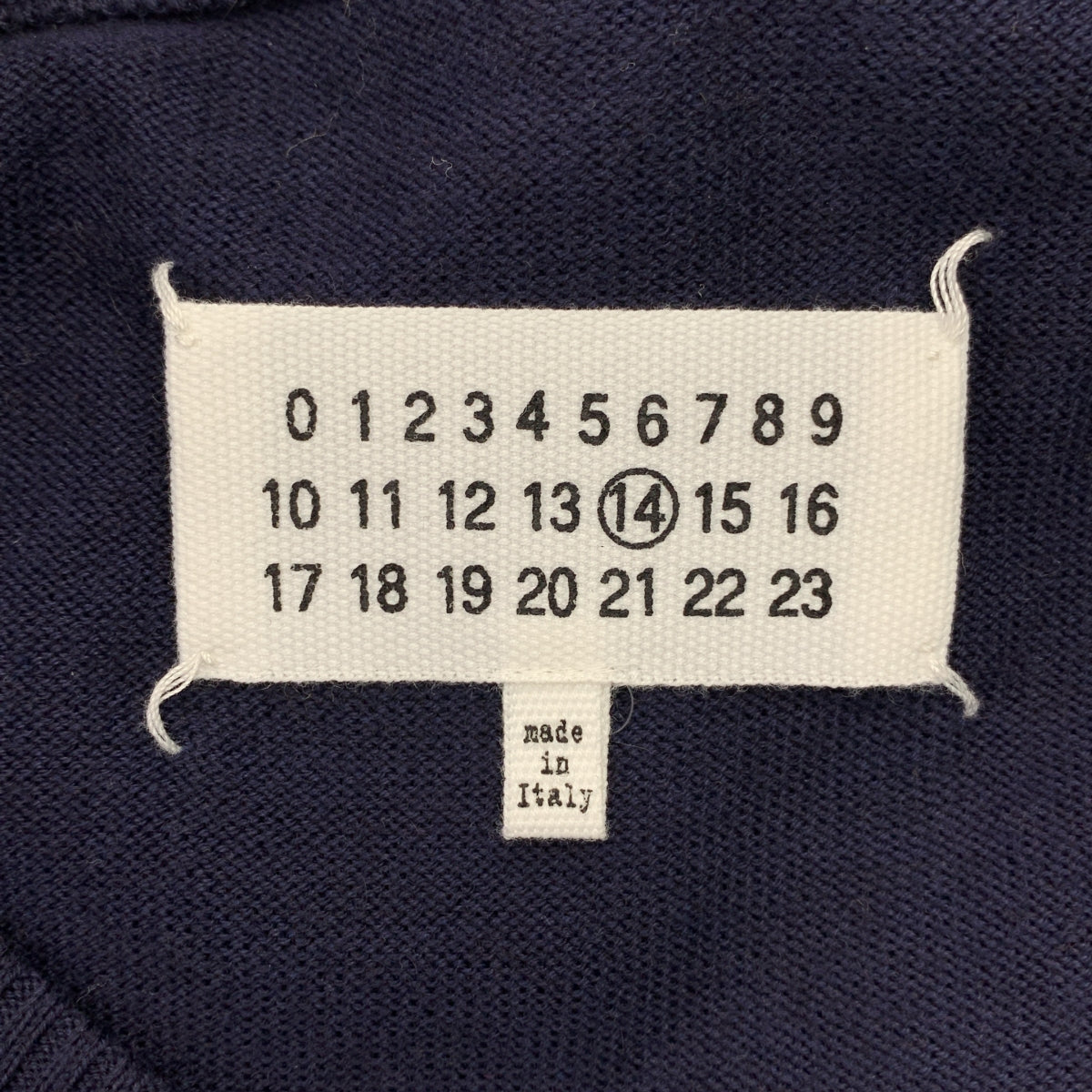 Maison Margiela / 馬丁馬吉拉 | 肘部補丁 V 領針織衫 | M | 海軍藍 | 男款