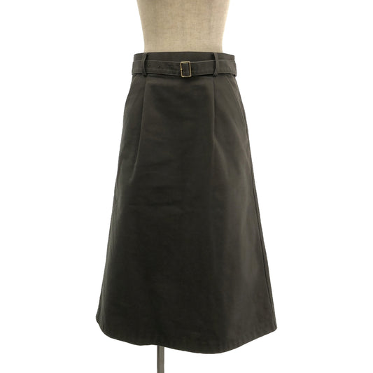 foufou / フーフー | cotton straight skirt ベルト付き コットンストレートスカート |