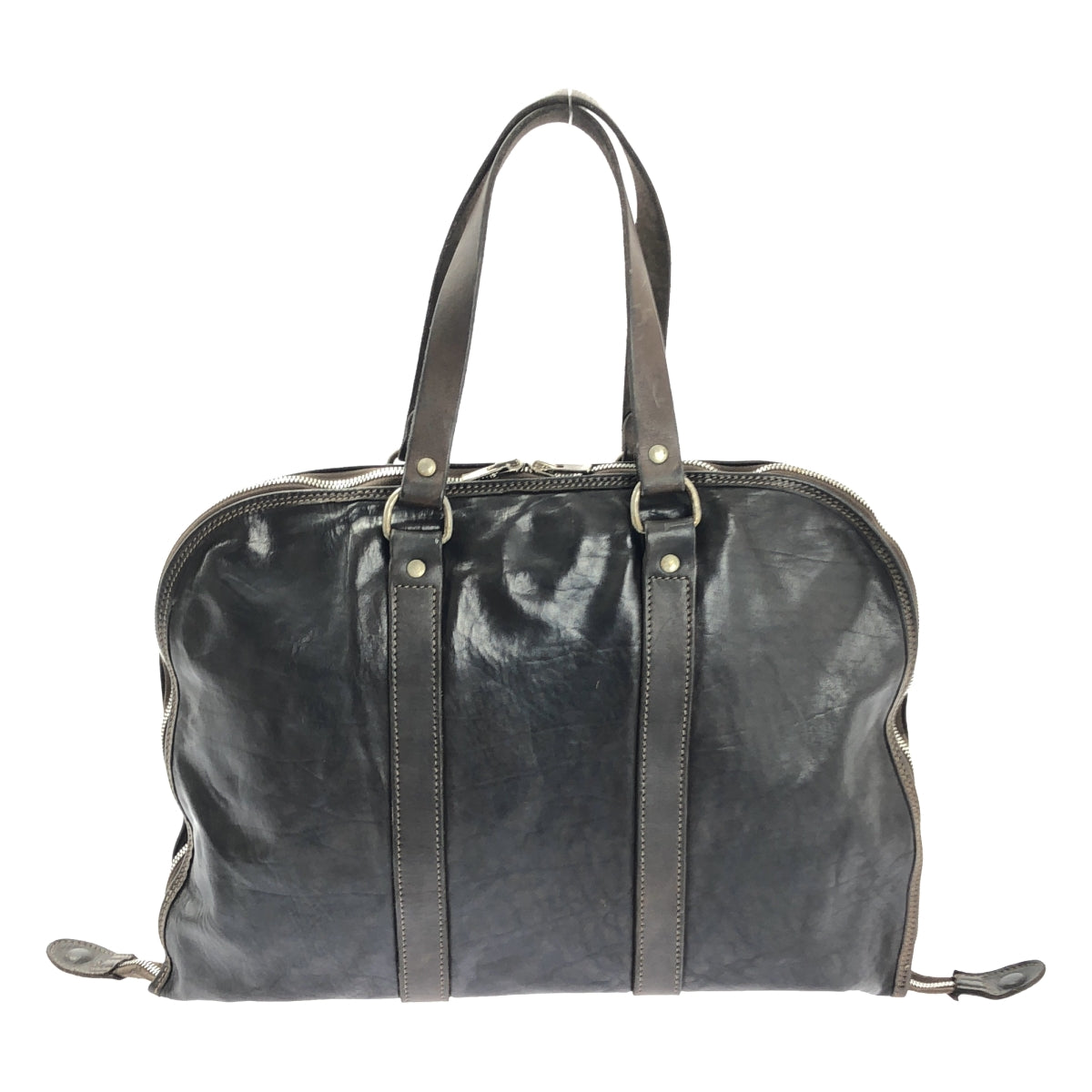 [狀況極佳] GUIDI GB1 皮包 | 深棕色 | 男士