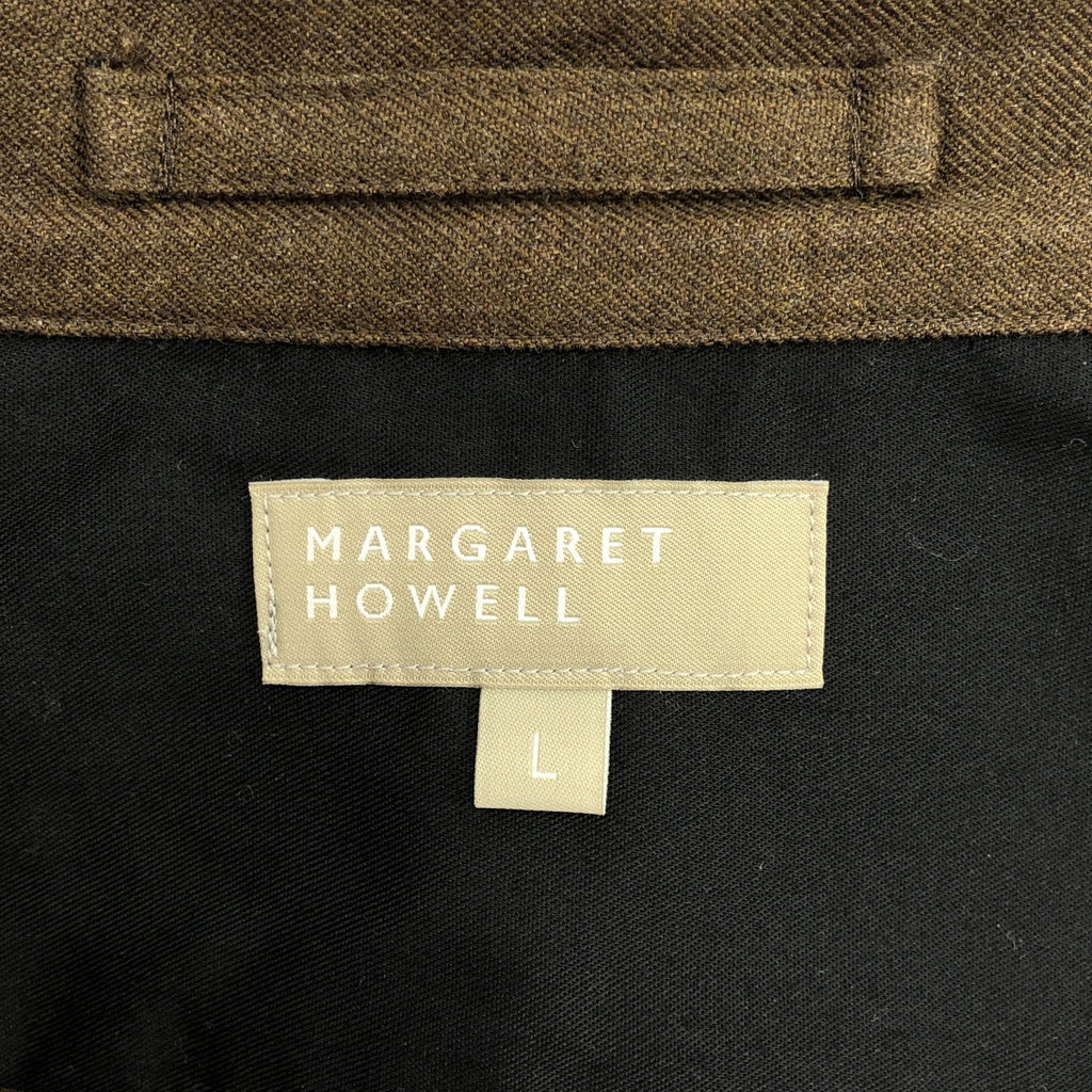 MARGARET HOWELL / 마가렛 하웰 | 2021AW | BRUSHED WOOL COTTON TWILL / 풀 Zip 셔츠 재킷 | L | 남성