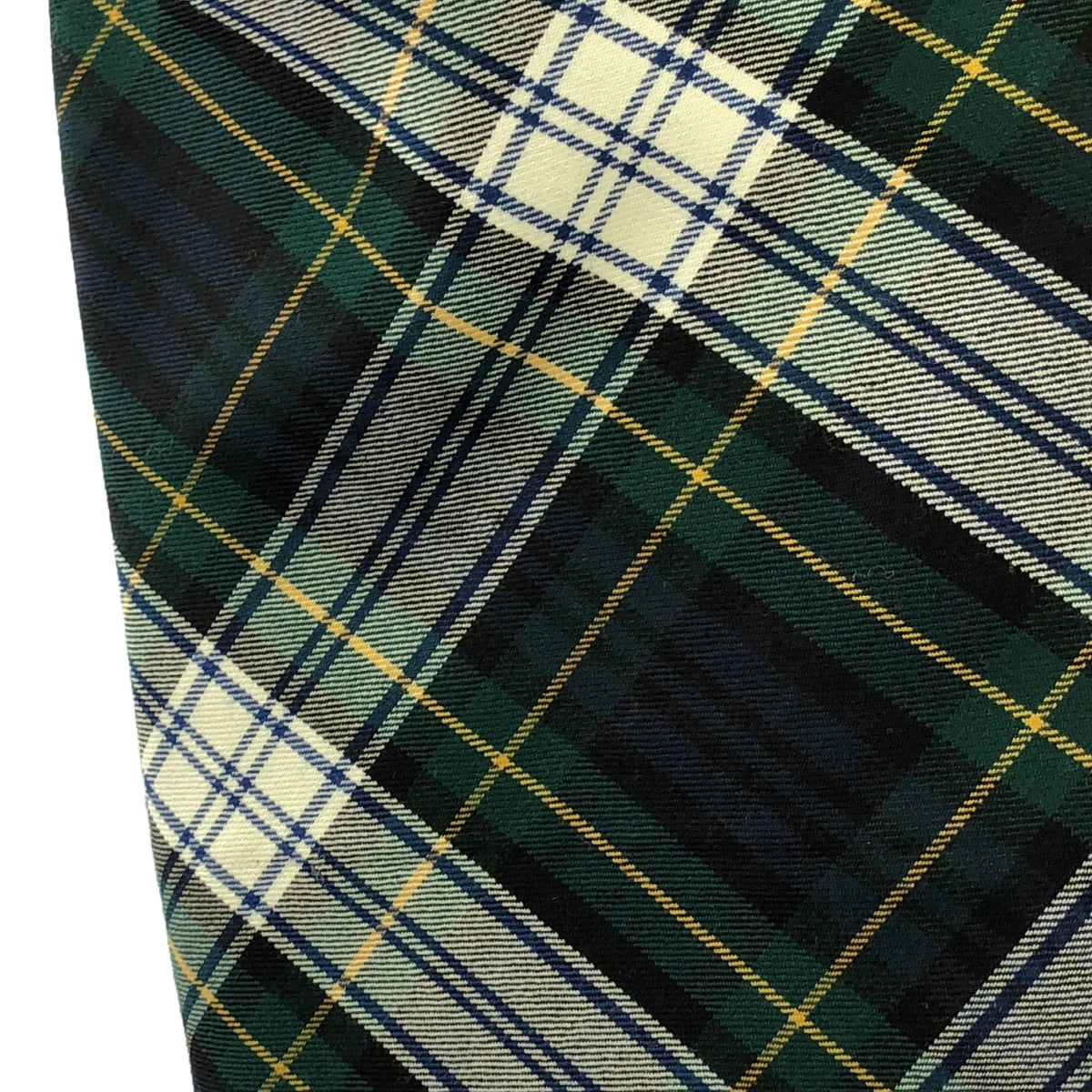 【美品】  MADISON BLUE / マディソンブルー | 2023AW | DRAPED BOAT DRESS TARTAN / アシンメトリー 裾サイドジップ ドレス ワンピース / 総裏地 | 01（S) | CHECKED GREEN | レディース