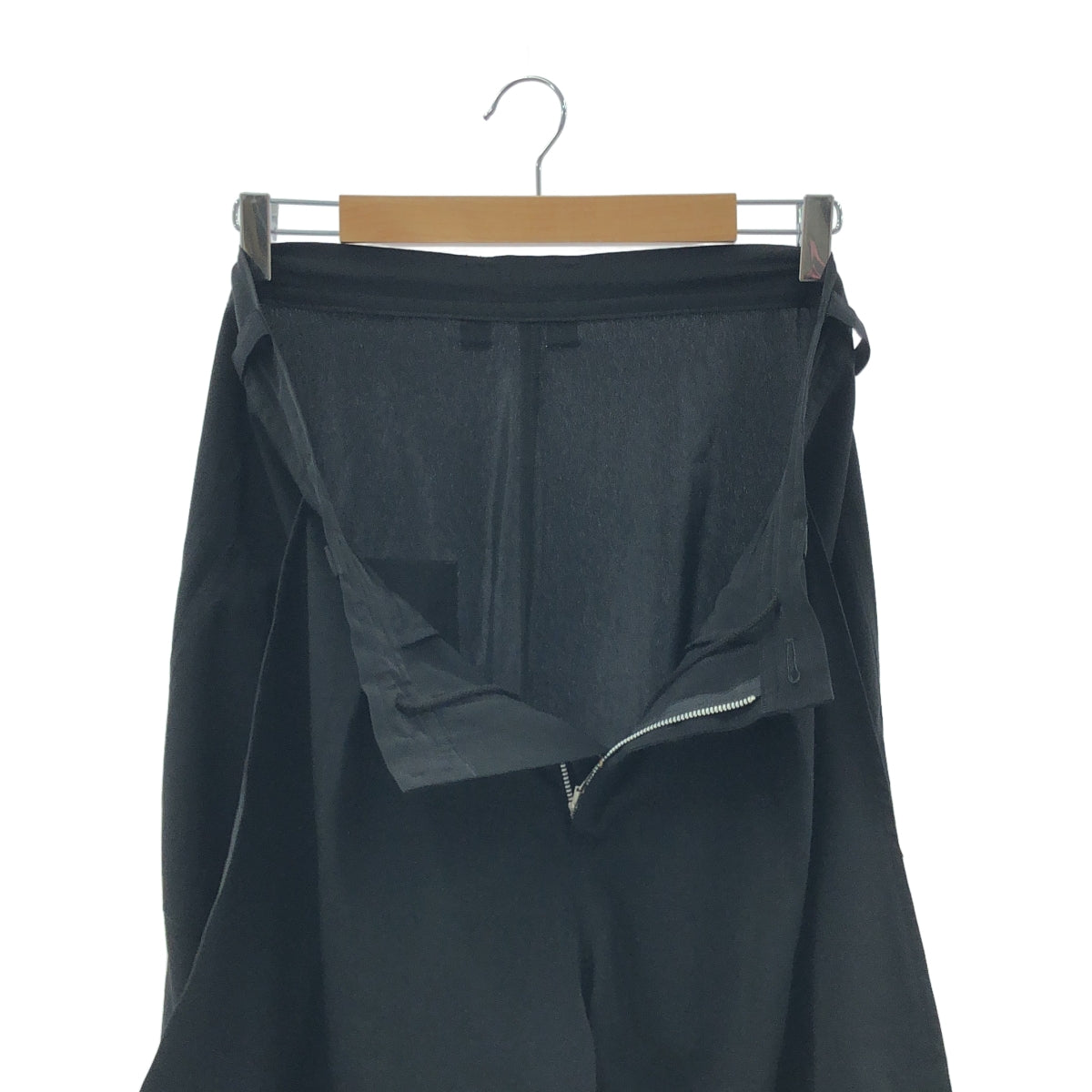 [狀況極佳] Y's / Y's Yohji Yamamoto | 褶皺寬褲 | 尺寸 2 | 黑色 | 女款