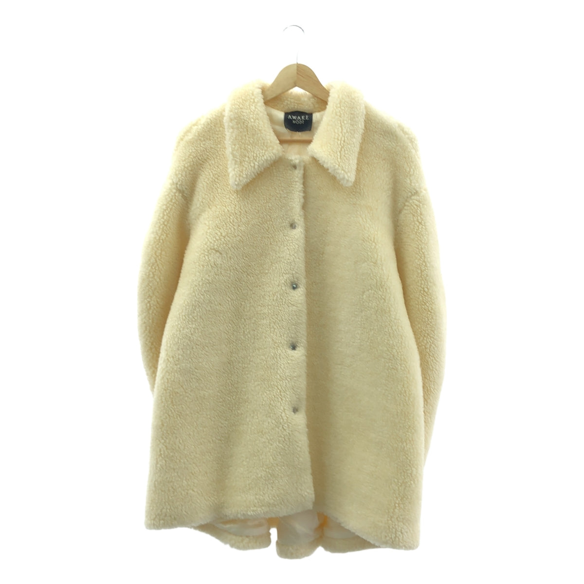 A.W.A.K.E MODE / アウェイク モード | ボア オーバーサイズ コート | XS | アイボリー | レディース