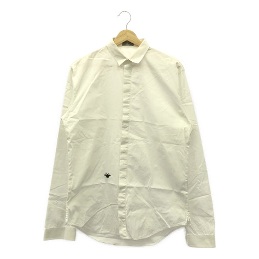 Dior homme / Dior Homme | 2006AW | Eddie BEE Fly Front Dress Shirt | Size 40 | White | Men's