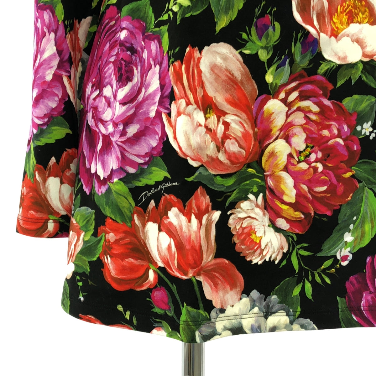 DOLCE＆GABBANA / ドルチェ＆ガッバーナドルガバ | ハイネック フラワープリント ワンピース | 11/12 | マルチカラー | レディース