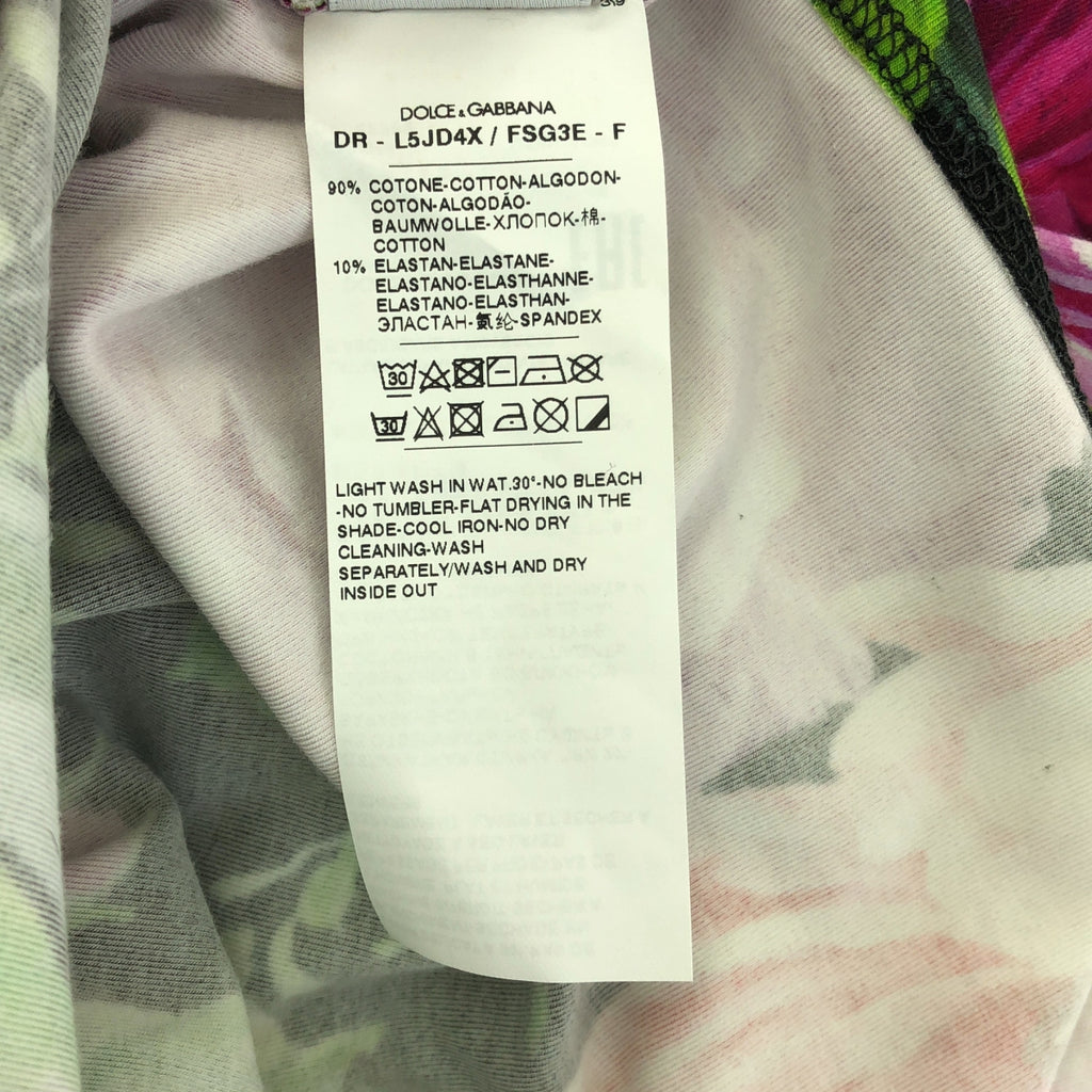 杜嘉班納 (DOLCE &amp; GABBANA) / 杜嘉班納 (Dolce &amp; Gabbana)高領花卉印花連身裙 | 11/12 |多色 |女性的