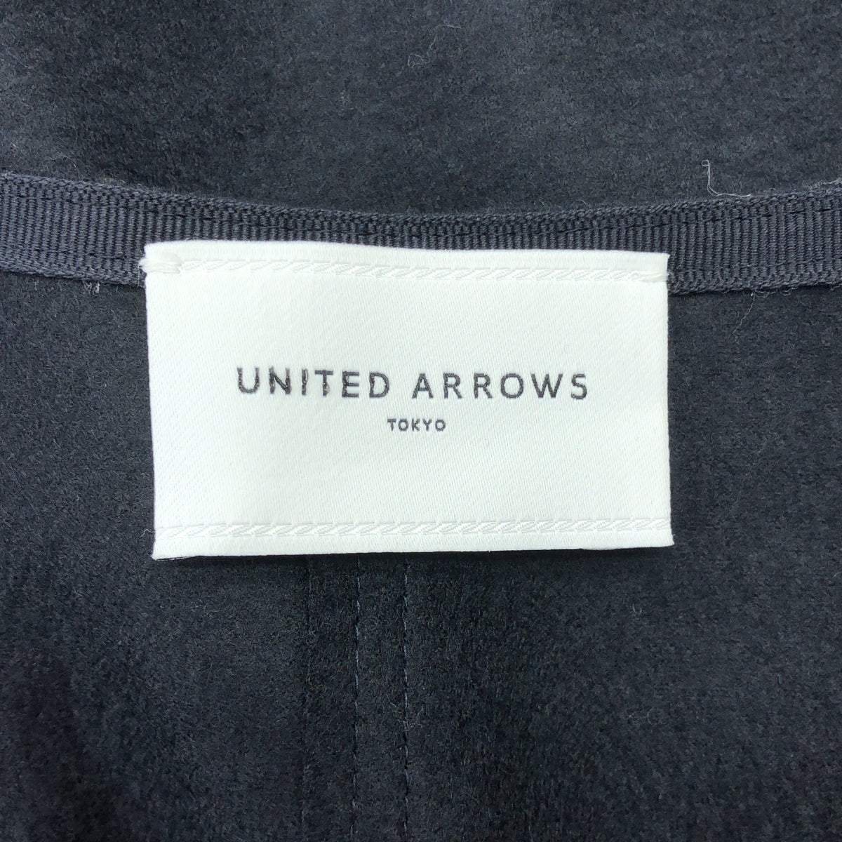 UNITED ARROWS / ユナイテッドアローズ | ウール ポケット付き オーバー ドレス ワンピース | 38 | ブラック | レディース