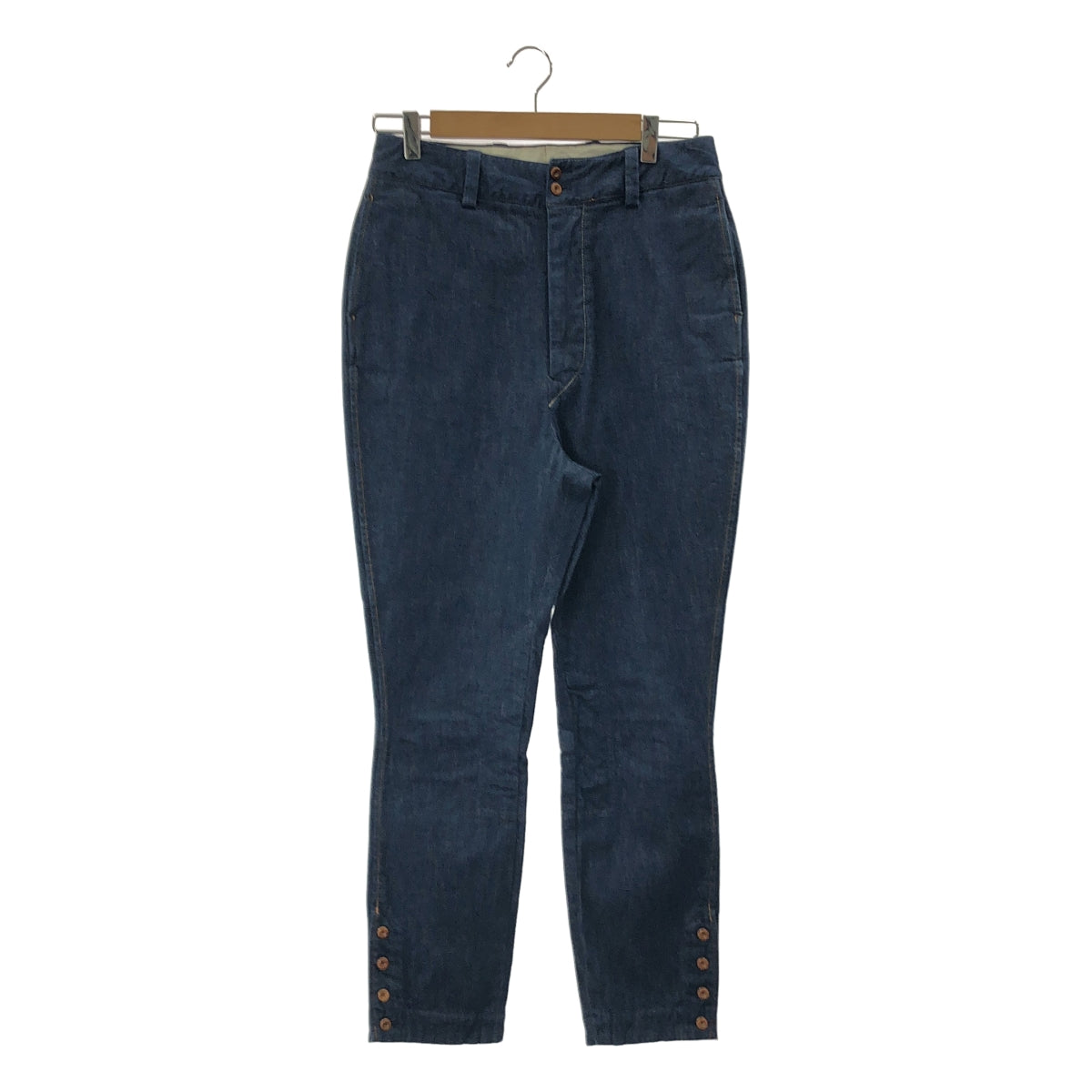 45r / フォーティファイブアール | 麦比古ストレッチ馬比女 / 裾ボタン デニム パンツ | 3 | レディース