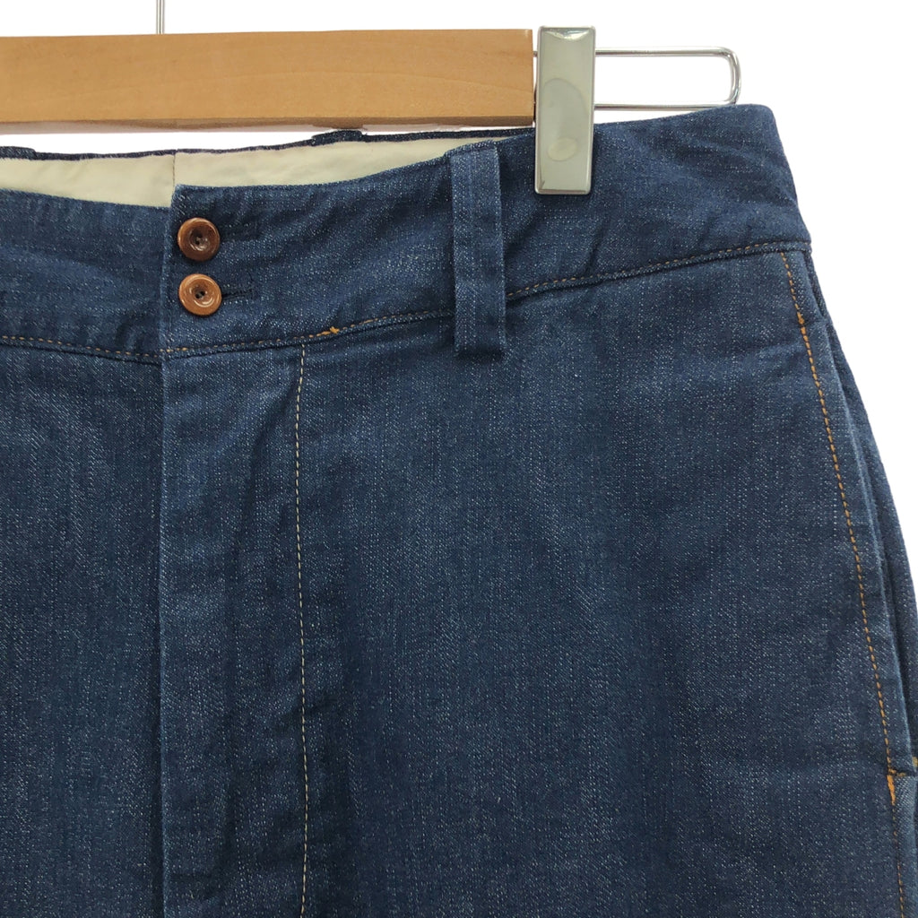 45r / フォーティファイブアール | 麦比古ストレッチ馬比女 / 裾ボタン デニム パンツ | 3 | レディース