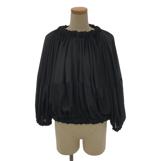 [Good Condition] COMME des GARCONS | 2020AW | Polyester Gathered Volume Blouse Top | S | Black | Women's