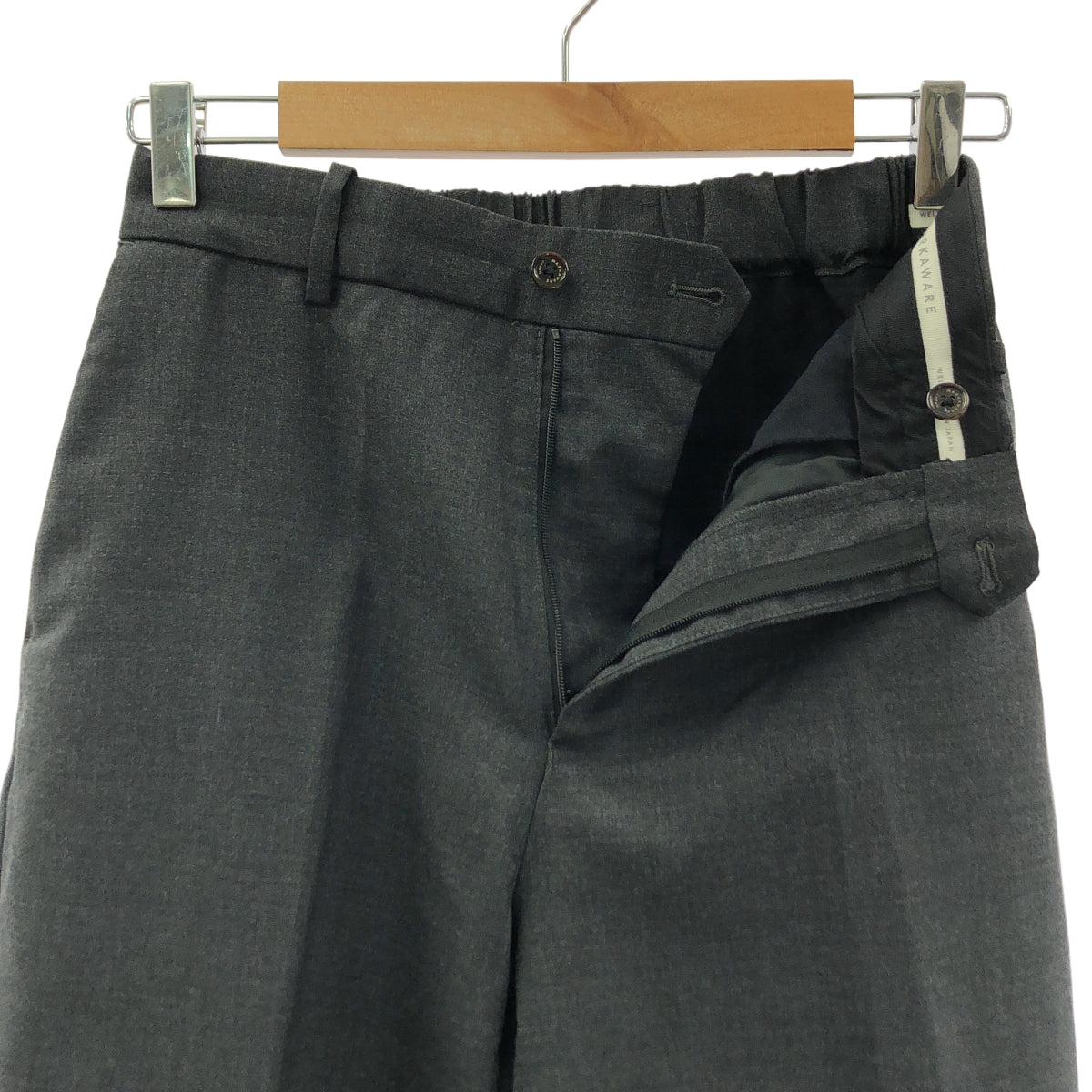 MARKAWARE / 마카웨어 | FLAT FRONT TROUSERS ORGANIC WOOL TROPICAL / 테이퍼드 슬랙스 팬츠 | 1 | 맨즈