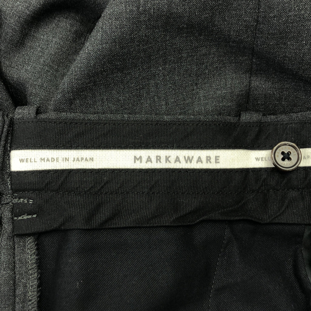 MARKAWARE / 마카웨어 | FLAT FRONT TROUSERS ORGANIC WOOL TROPICAL / 테이퍼드 슬랙스 팬츠 | 1 | 맨즈