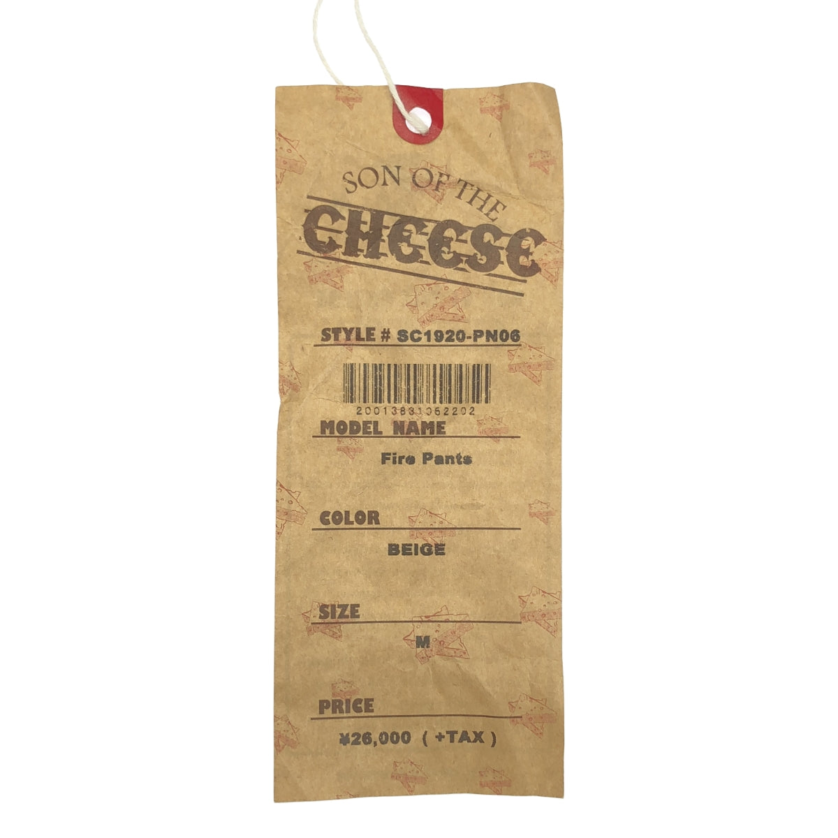 SON OF THE CHEESE / Sanova Cheese | 防火褲 | M | 男款