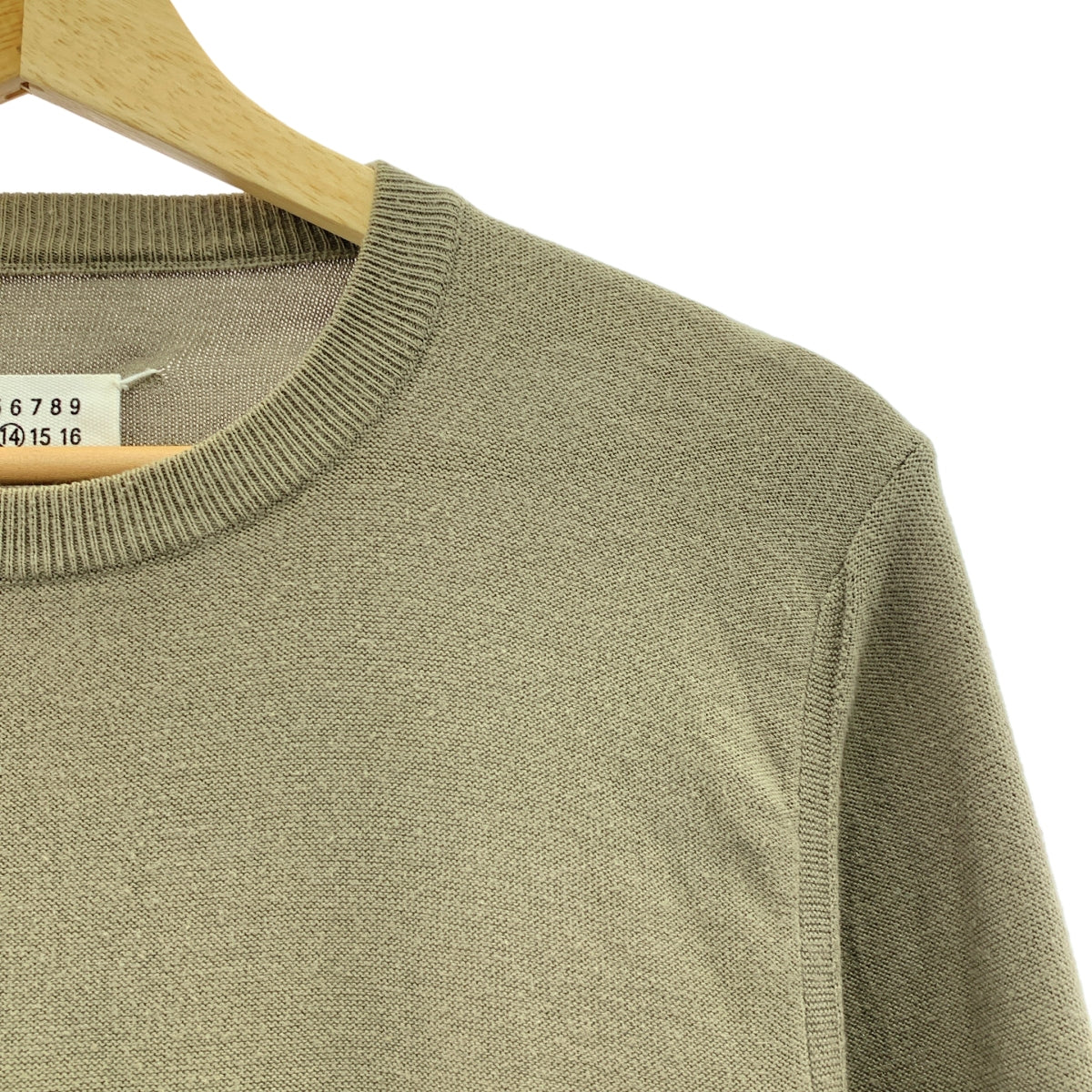 Maison Martin Margiela / メゾンマルタンマルジェラ | 2013SS | コットン エルボーパッチ クルーネックニット | S | レディース