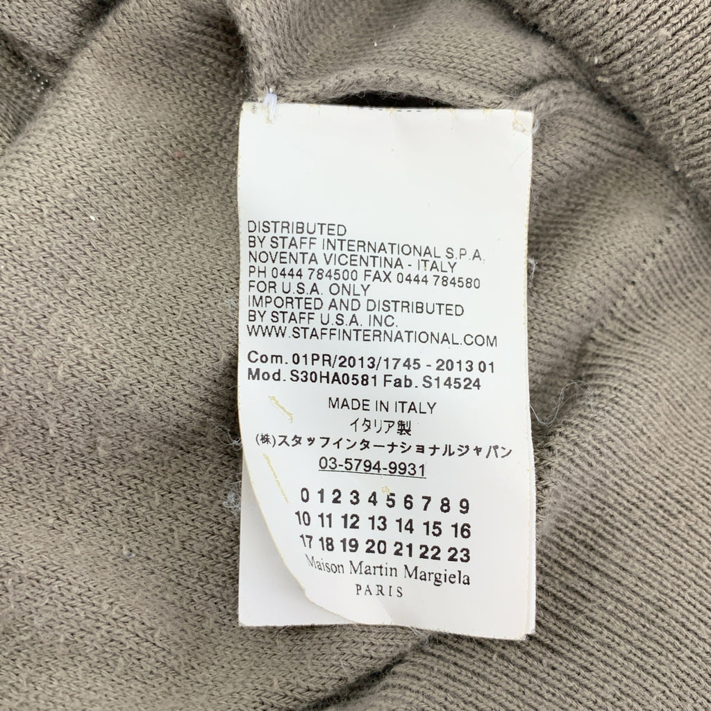 Maison Martin Margiela / メゾンマルタンマルジェラ | 2013SS | コットン エルボーパッチ クルーネックニット | S | レディース