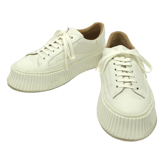 [Good Condition] JIL SANDER | Sneakers AGNELLATO BABY CALF | 38 | NEVE | Women's