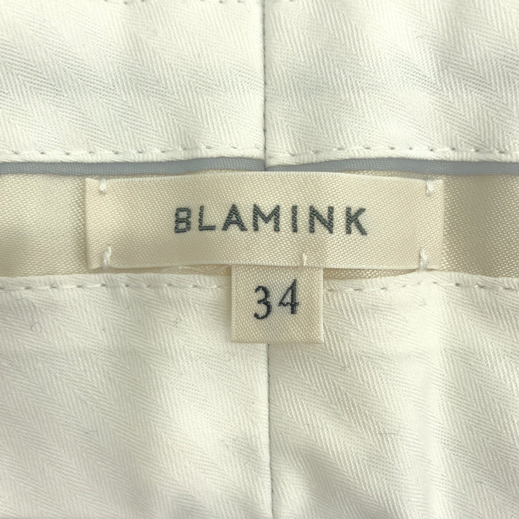 BLAMINK / ブラミンク | バックポケットストレートパンツ | 34 | ブラック | レディース