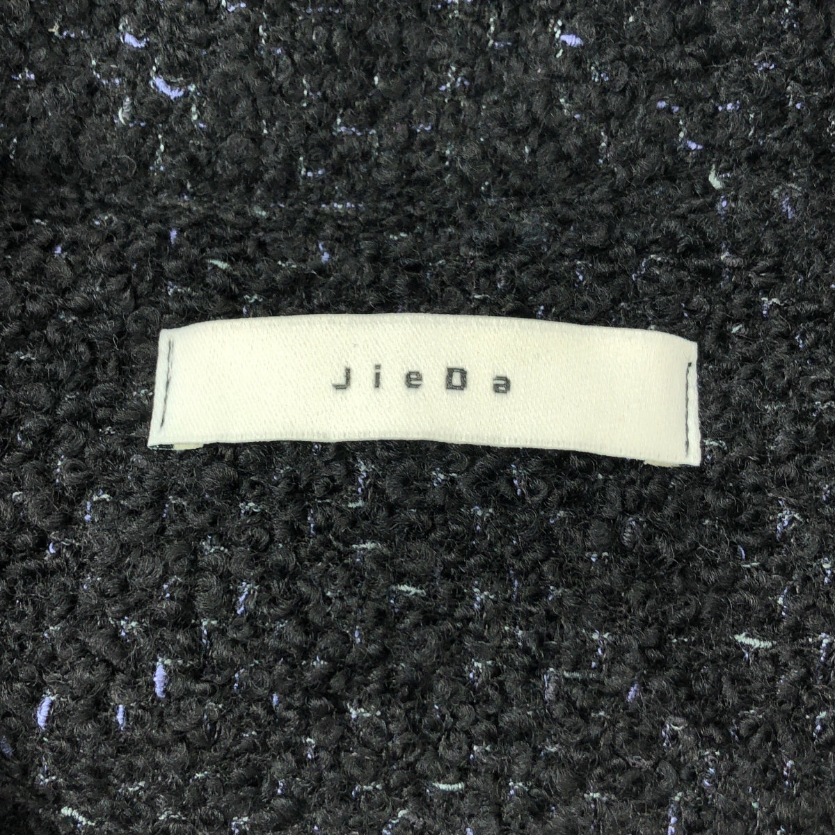 JieDa / ジエダ | 2024AW | TWEED ZIP SHIRT ツイード ジップ シャツ ジャケット | 1 |