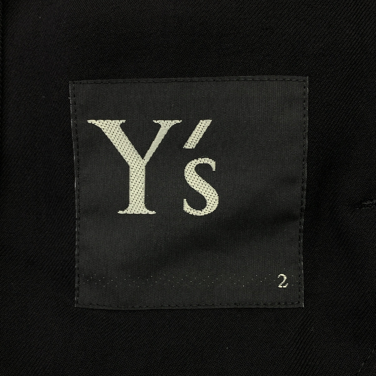 【美品】  Y's / ワイズヨウジヤマモト | 2024SS | RAYON VIYELLA COLLARLESS JACKET レーヨンビエラ ノーカラー ロングジャケット コート | 2 | ブラック | レディース