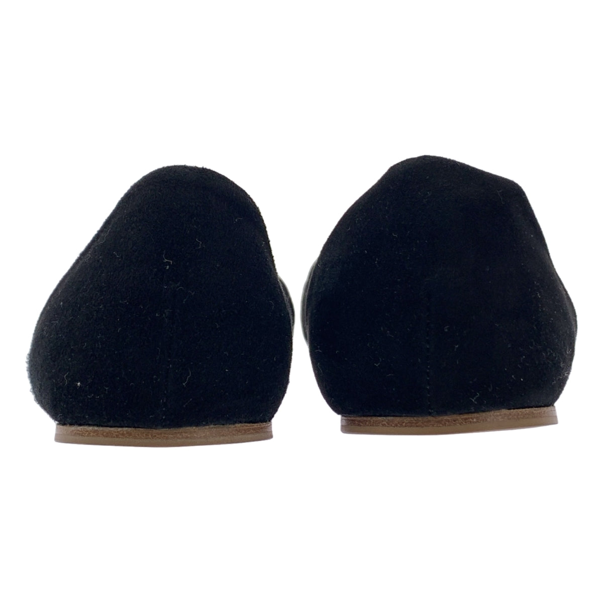 THE ROW | GEMMA BALLET | 絨面革與皮革芭蕾平底鞋 | 尺寸 37 1/2 | 女款