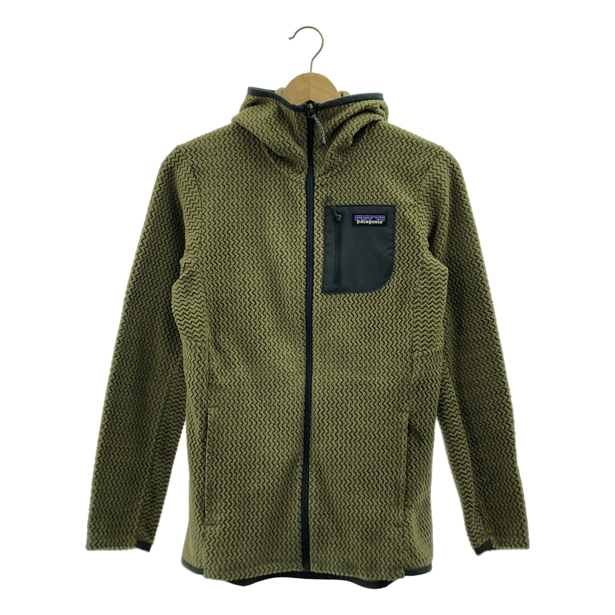 Patagonia / パタゴニア | R1エア フルジップ フーディ | S | カーキ | レディース