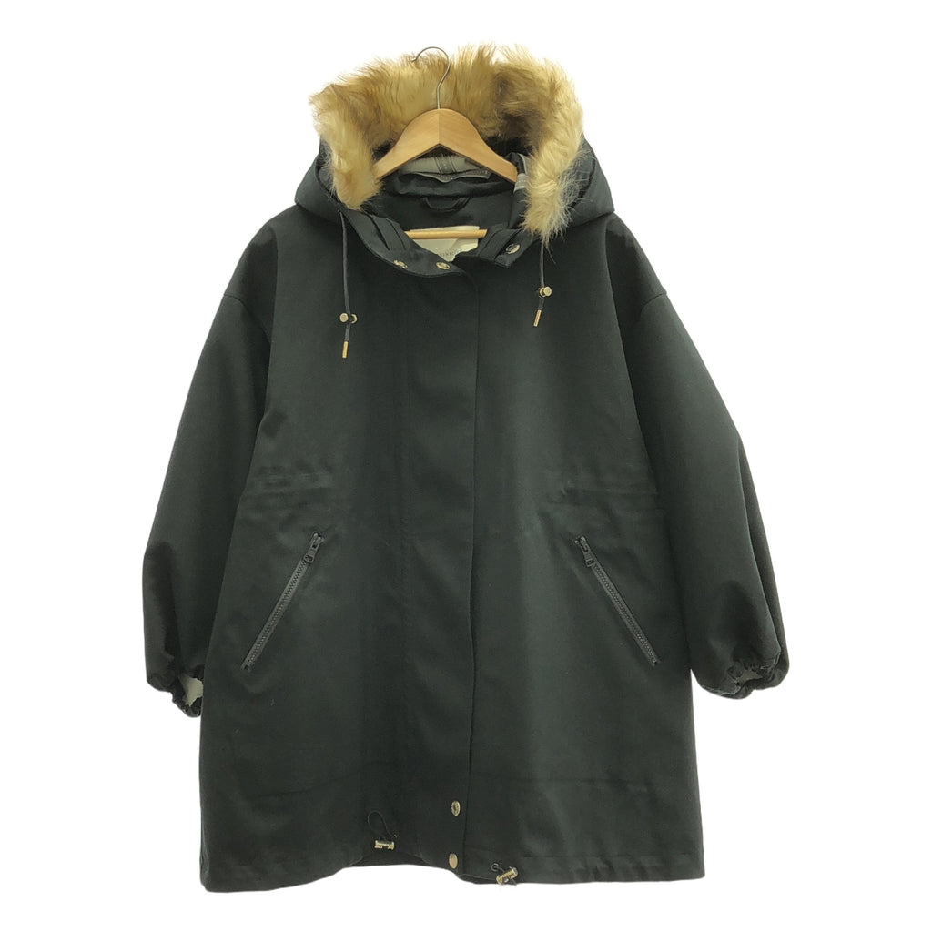 麥金托什 | RAINTEC SKYE PARKA 泡泡袖抽繩軍用派克大衣 |尺寸 4 |黑色 |女性的