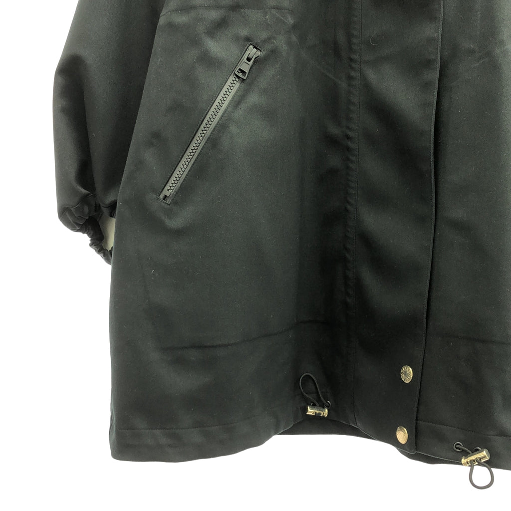 麥金托什 | RAINTEC SKYE PARKA 泡泡袖抽繩軍用派克大衣 |尺寸 4 |黑色 |女性的