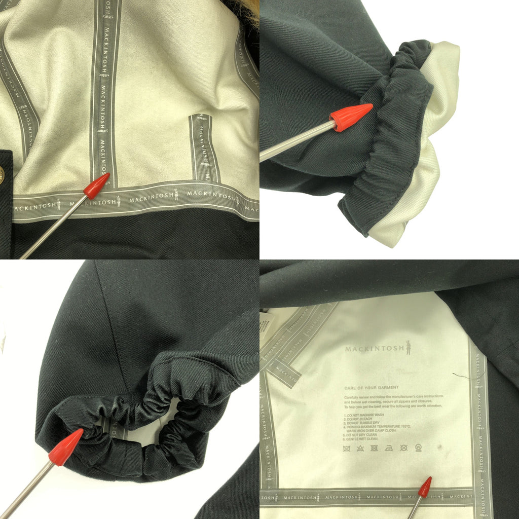 麥金托什 | RAINTEC SKYE PARKA 泡泡袖抽繩軍用派克大衣 |尺寸 4 |黑色 |女性的